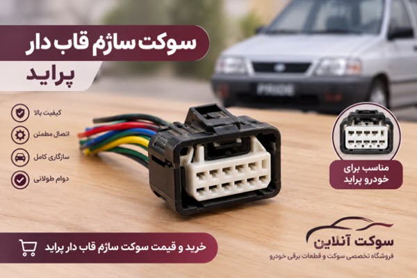 خرید و قیمت سوکت ساژم قاب دار پراید